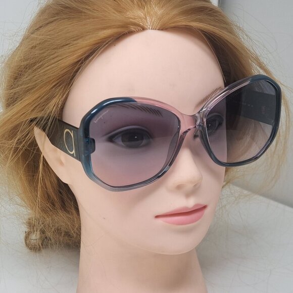 Salvatore Ferragamo Sunglasses Blue Antique Rose Gradient SF942S 431 61-17-145 main image 8